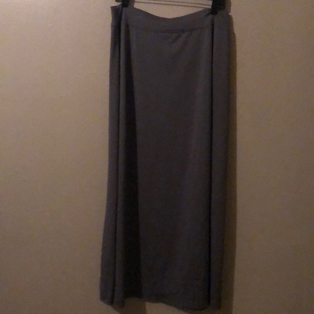 Maxi Gray Skirt-Modest-Stretch